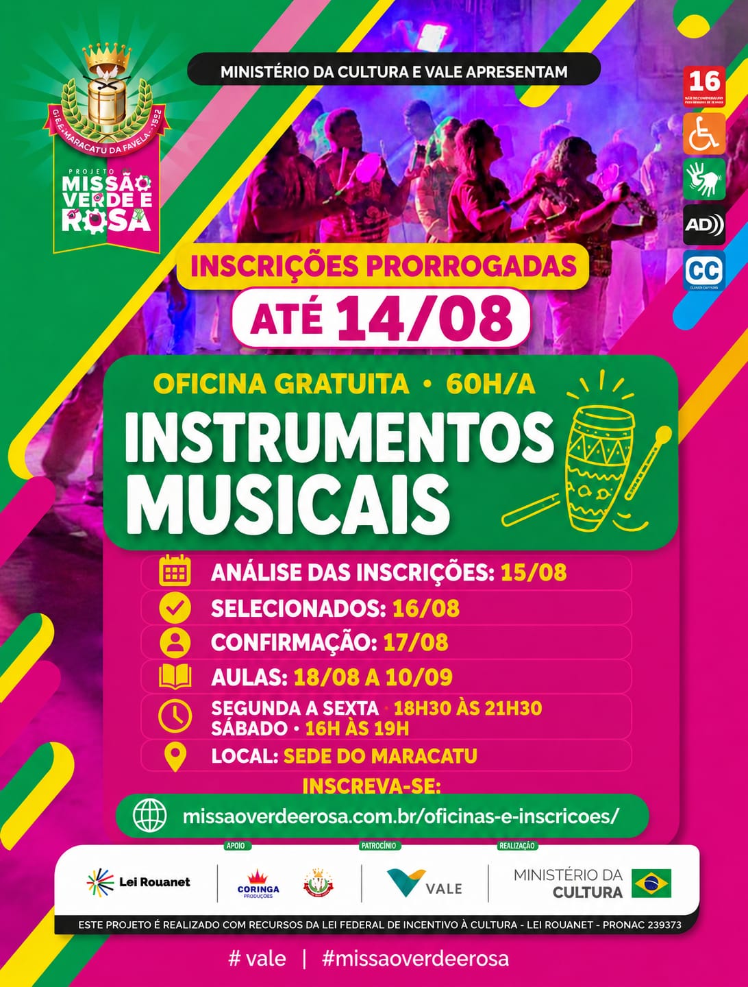 Cronograma — Instrumentos Musicais